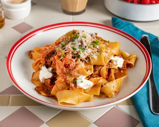 Slow-cooked beef brisket ragù at Zee's Cafe